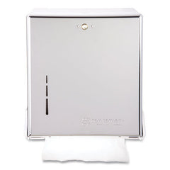 San Jamar 11.63 in. x 5 in. x 14.5 in. True Fold C-Fold/Multifold Paper Towel Dispenser - Chrome