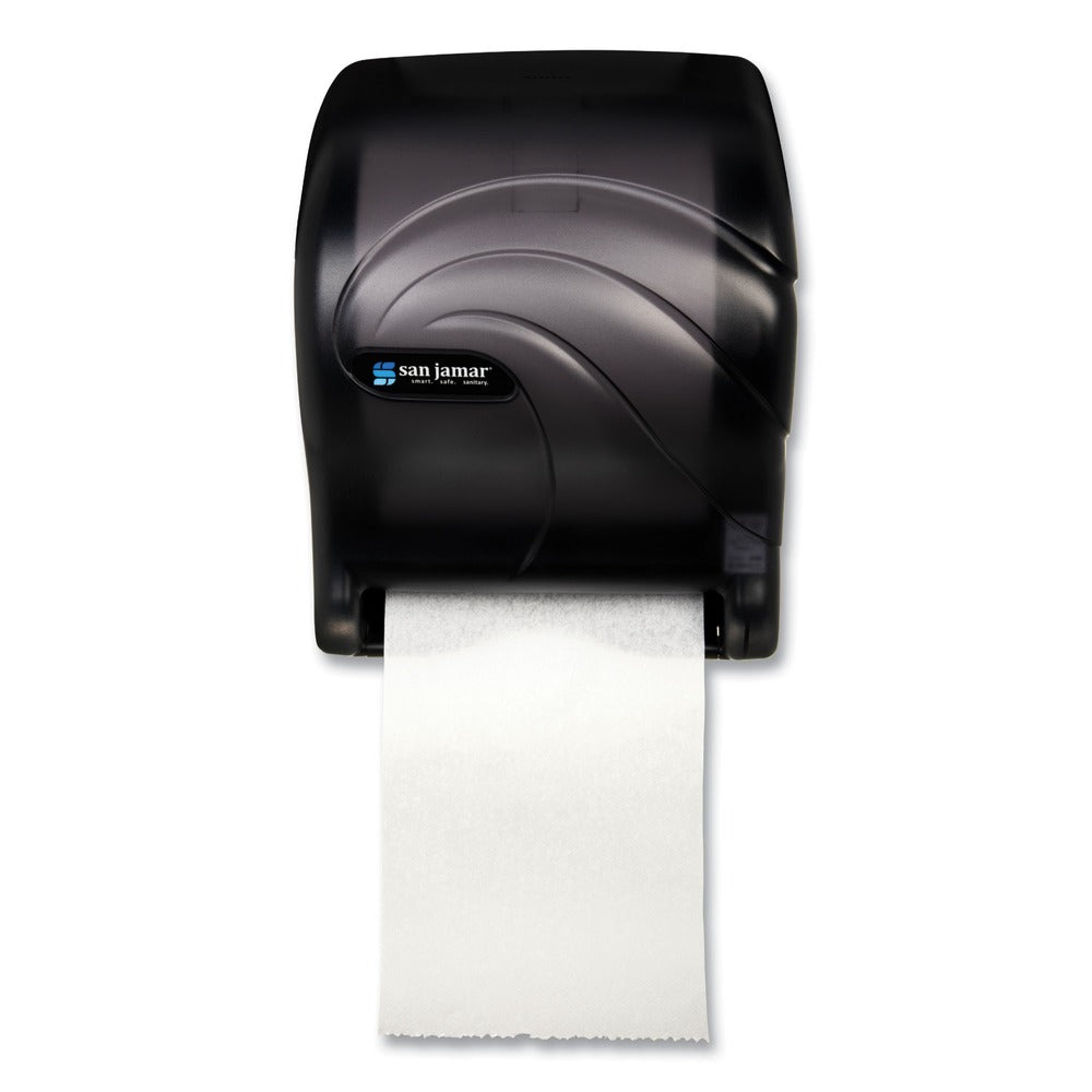 San Jamar 11.75 in. x 9.13 in. x 14.44 in. Tear-N-Dry Essence Touchless Towel Dispenser - Black Pearl