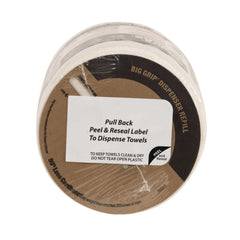 Sellars 1-Ply 10 x 12 Z300 Wipers Big Grip Refill - White (6/Carton)