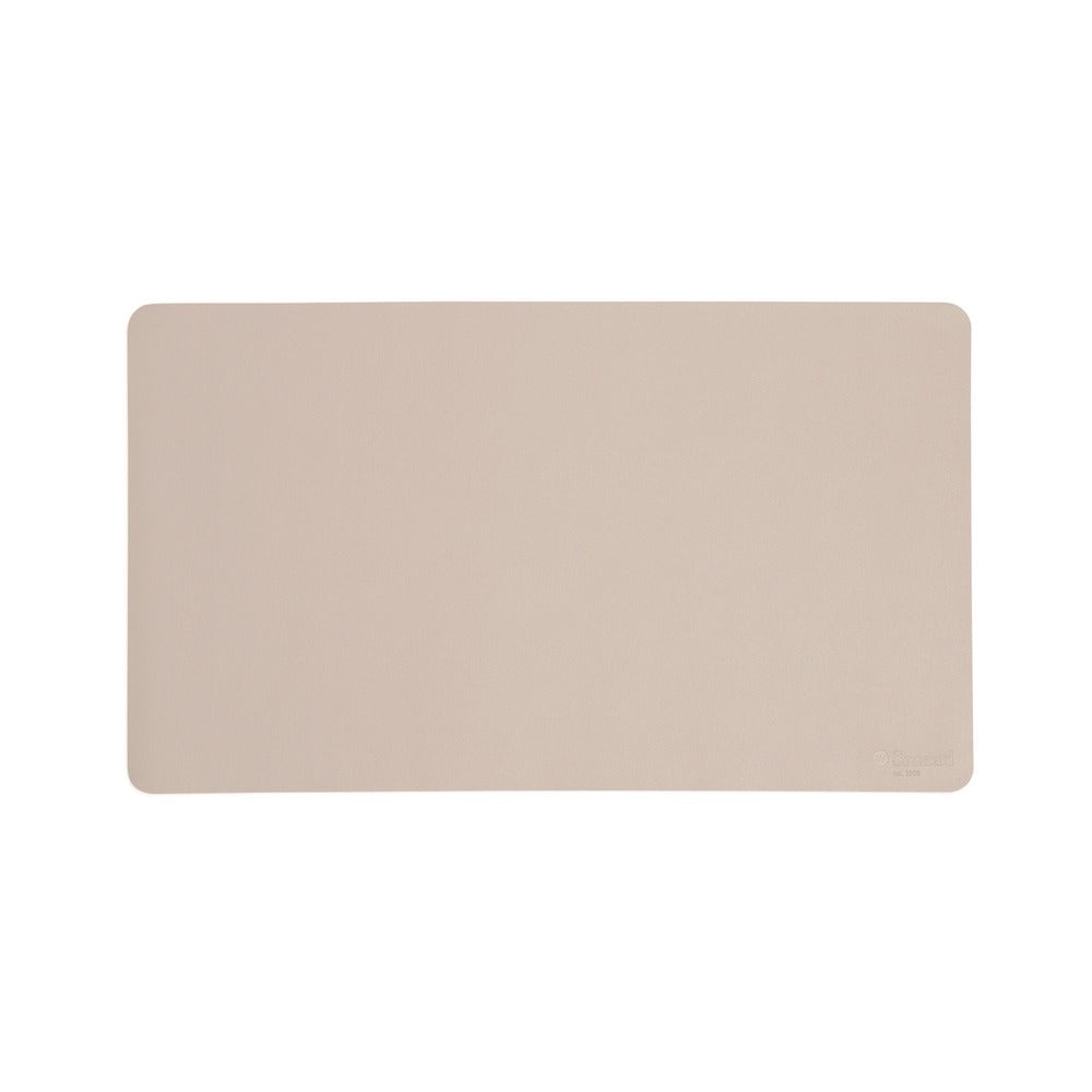 Smead 23.6 x 13.7 Vegan Leather Desk Pads - SandStone