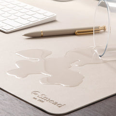 Smead 23.6 x 13.7 Vegan Leather Desk Pads - SandStone