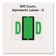 Smead 1 in. x 1.25 in. D Color-Coded End Tab Filing Labels - White (1-Roll)