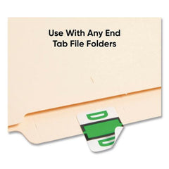 Smead 1 in. x 1.25 in. D Color-Coded End Tab Filing Labels - White (1-Roll)