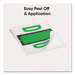 Smead 1 in. x 1.25 in. D Color-Coded End Tab Filing Labels - White (1-Roll)