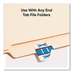 Smead 1 x 1.25 A-Z Color-Coded End Tab X Filing Labels - White (1-Roll)