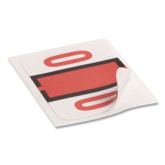 Smead 1 x 1.25 Numerical End Tab File Folder 0 Labels - White (1-Roll)