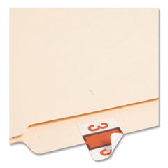 Smead 1 in. x 1.25 in. 3 Numerical End Tab File Folder Labels - White (1-Roll)
