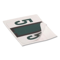 Smead 1 in. x 1.25 in. 5 Numerical End Tab File Folder Labels - White (1-Roll)