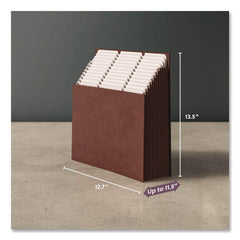 Smead Stadium File 10.5-in Expansion 12 Sections 1/3-Cut Tabs Letter Size Saddle