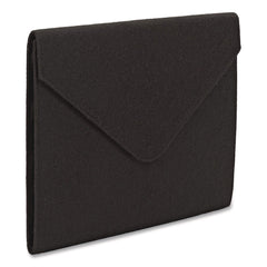 Smead 2 in. Expansion Letter Size Soft Touch Cloth Expanding Files - Black