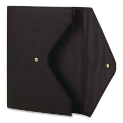 Smead 2 in. Expansion Letter Size Soft Touch Cloth Expanding Files - Black