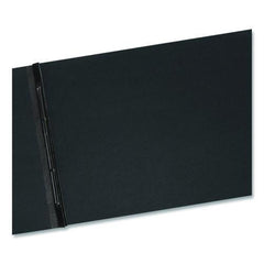 Smead 11 x 17 3 in. Capacity Two-Piece Prong Fastener Premium Pressboard Report Cover - Black/Black