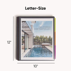Smead 24 Letter-Size Sleeves Poly Project Organizer - Gray with Bright Pockets