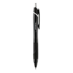 uni-ball Jetstream Elements 1 mm Retractable Hybrid Gel Pen - Black Ink/Black Barrel/Medium (1-Dozen)