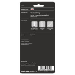 uni-ball 207 Plusplus 0.7 mm Retractable Gel Pen - Black Ink/White Barrel/Medium (4/Pack)