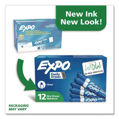 EXPO Low-Odor Bullet Tip Dry-Erase Marker - Medium/Blue (1-Dozen)