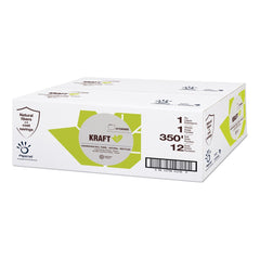 Papernet Kraft Tech Hardwound Paper Towel Kraft 1-Ply 5.5 x 5.5 Brown 350 ft/Roll 12 Rolls/Carton