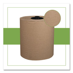 Papernet 7.9 in. x 700 ft. 1-Ply HyTech Seas Hardwound Kraft Roll Towel - Brown (6/Carton)
