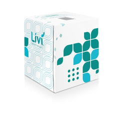 Livi Ultra Premium 192101 2-Ply Cube Box Facial Tissue - White (6 Packs/Carton)