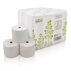 LoCor 2-Ply High-Capacity Bath Tissue - White (18 Rolls/Carton)