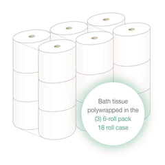 LoCor 2-Ply High-Capacity Bath Tissue - White (18 Rolls/Carton)