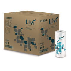 Livi VPG Select 10.98 in. x 9.98 in. 2-Ply Kitchen Roll Towel - White (30 Rolls/Carton)