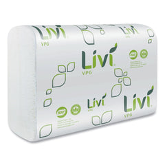Livi VPG 9.45 in. x 9.06 in. 1-Ply Multifold Towel - White (1-Carton)
