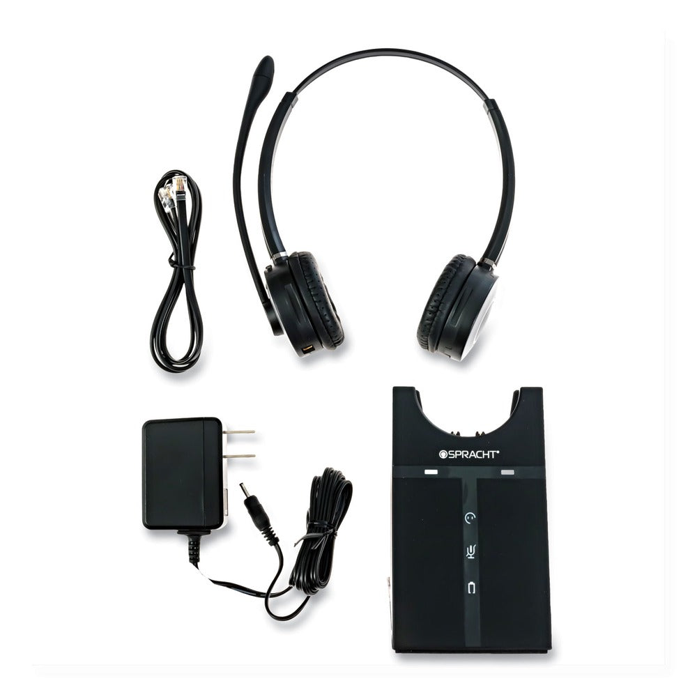 Spracht ZuM Maestro DECT Binaural Over The Head Headset - Black