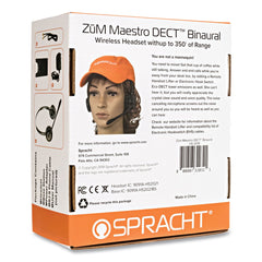 Spracht ZuM Maestro DECT Binaural Over The Head Headset - Black