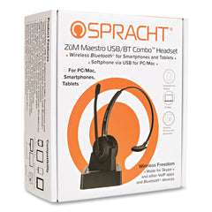 Spracht ZuM Maestro HS-2060 Monaural Over The Head Headset - Black