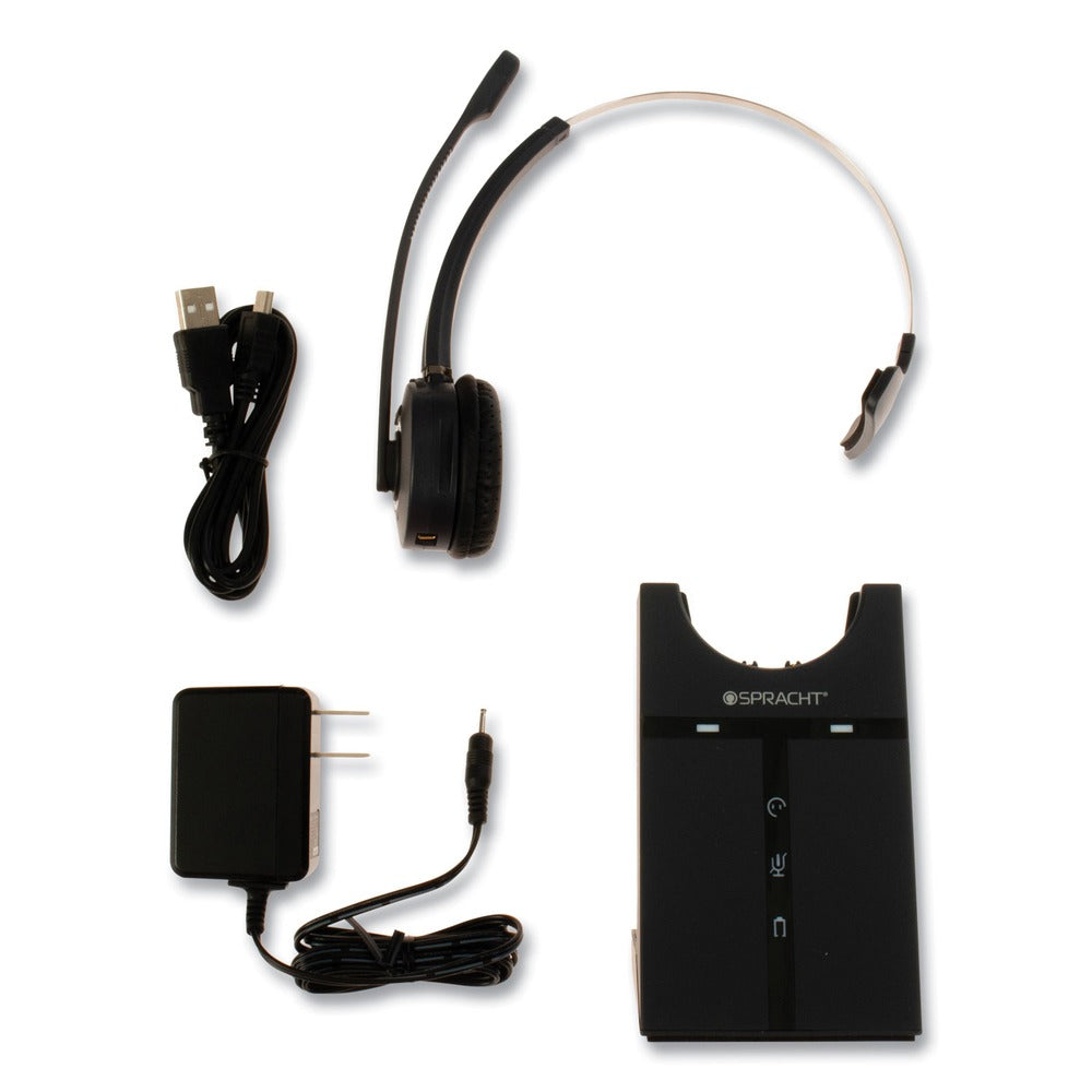 Spracht ZuM Maestro USB Monaural Over The Head Headset - Black