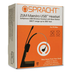 Spracht ZuM Maestro USB Monaural Over The Head Headset - Black