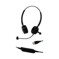 Spracht HS-WD-USB-2 Binaural Over The Head Headset - Black