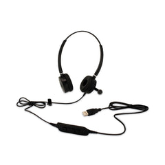 Spracht HS-WD-USB-2 Binaural Over The Head Headset - Black