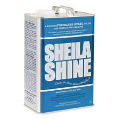 Sheila Shine SSCA128 1 Gallon Can Low VOC Stainless Steel Cleaner and Polish (4/Carton)