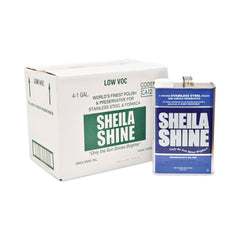 Sheila Shine SSCA128 1 Gallon Can Low VOC Stainless Steel Cleaner and Polish (4/Carton)