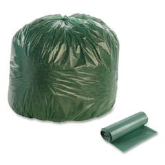 Stout by Envision Controlled Life-Cycle 33 in. x 40 in. 1.1 mil. 33 Gallon Plastic Trash Bags - Green (40/Box)