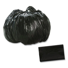 Stout by Envision 24 in. x 24 in. 1 mil. 10 Gallon Total Recycled Content Plastic Trash Bags - Brown/ Black (250/Carton)