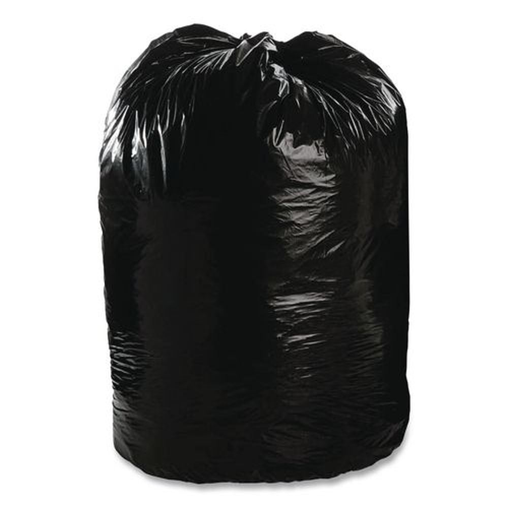 Stout by Envision T4349B15 43 in. x 49 in. 56-Gallon 1.5 mil. Total Recycled Content Plastic Trash Bags - Black/Brown (100/Carton)