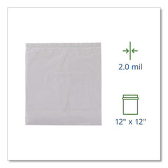 Stout by Envision 2 mil 12 in. x 12 in. Seal Closure Bags - Clear (500/Carton)