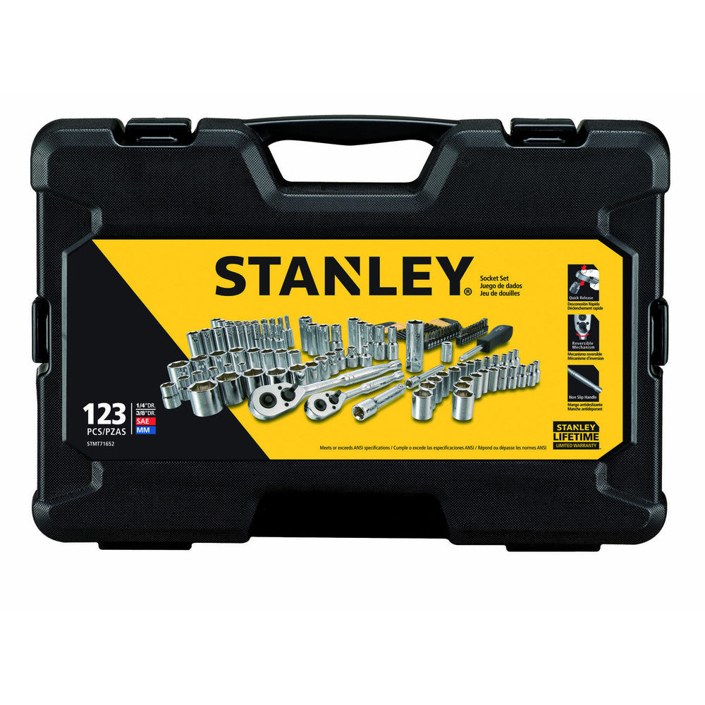 Stanley 123-Piece 1/4 in. and 3/8 in. Drive Mechanic's Tool Set