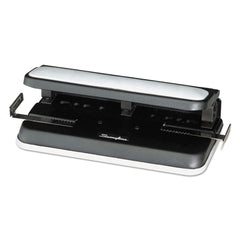 Swingline 32-Sheet Easy Touch 2- to 3-Hole Punch with Cintamatic Centering - Black/Gray