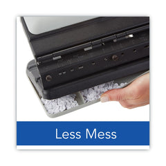 Swingline 32-Sheet Easy Touch 2- to 3-Hole Punch with Cintamatic Centering - Black/Gray