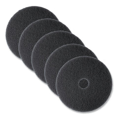 3M 17 in. Diameter Low-Speed High Productivity Floor Pads 7300 - Black (5/Carton)