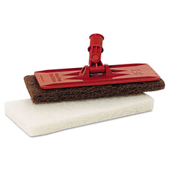 3M Doodlebug 4-5/8 in. x 10 in. Threaded Pad Holder - Orange (4/Carton)