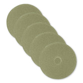 3M 20 in. Diameter Low-Speed TopLine Autoscrubber Floor Pads 5000 - Green/Amber (5/Carton)