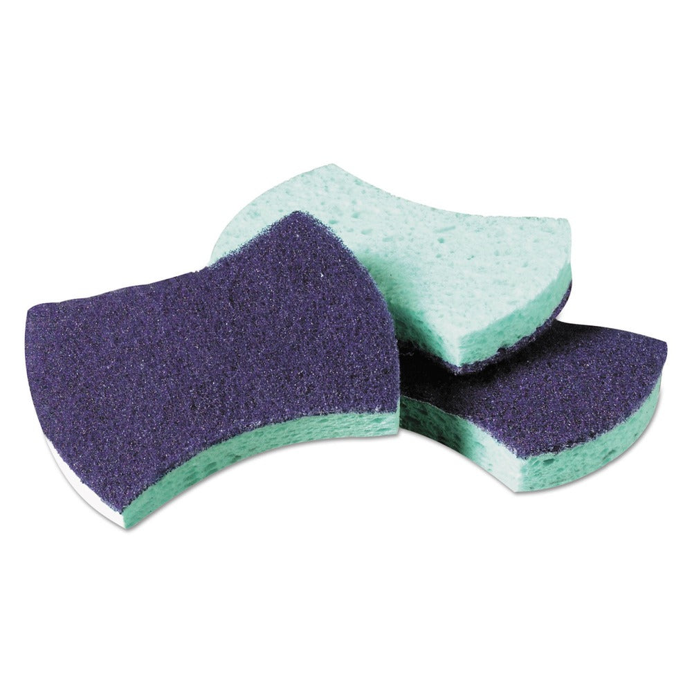Scotch-Brite PROFESSIONAL 3000 #3000 2.8 in. x 4.5 in. 0.6 in. Thick Power Sponge - Blue/Teal (20/Carton)