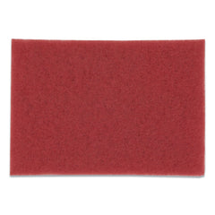 3M 20 in. x 14 in. Low-Speed Buffer Floor Pads 5100 - Red (10/Carton)