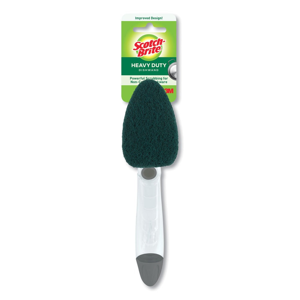 Scotch-Brite 2.5 in. x 9.5 in. Soap-Dispensing Dishwand - Yellow/Green (4/Carton)