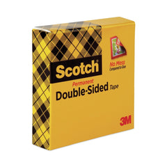 Scotch 1 in. Core 0.5 in. x 75 ft. Double-Sided Tape - Clear (1-Roll)